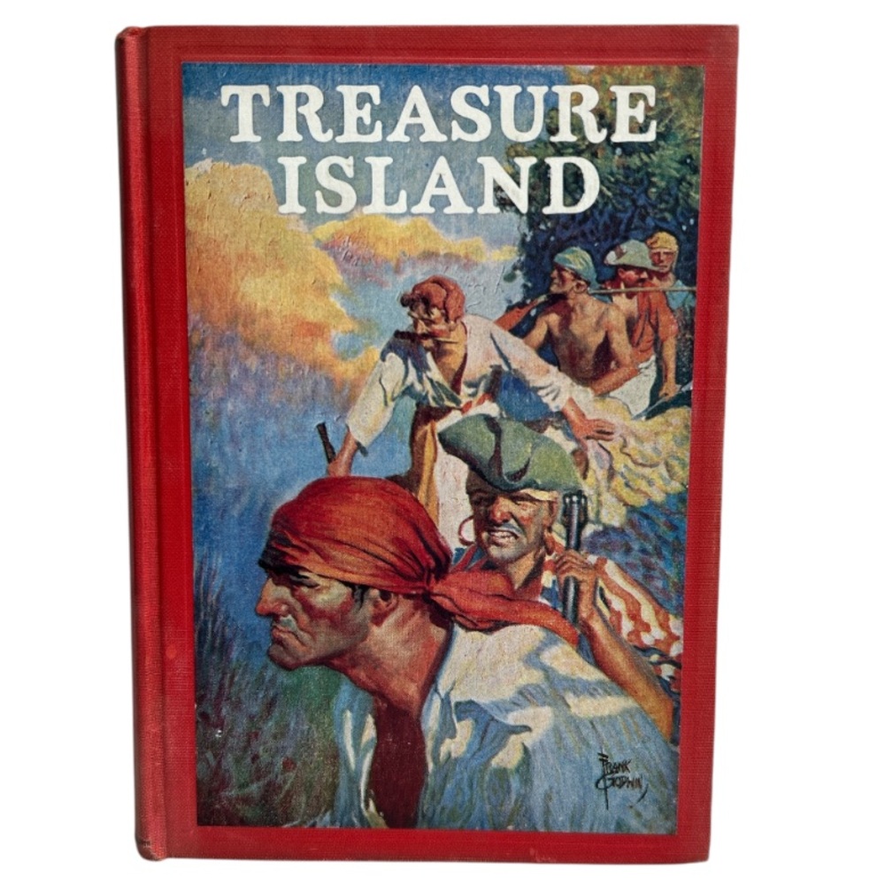 Vintage Treasure Island Hardcover Book By R.L. Stevenson John C. Winston Company